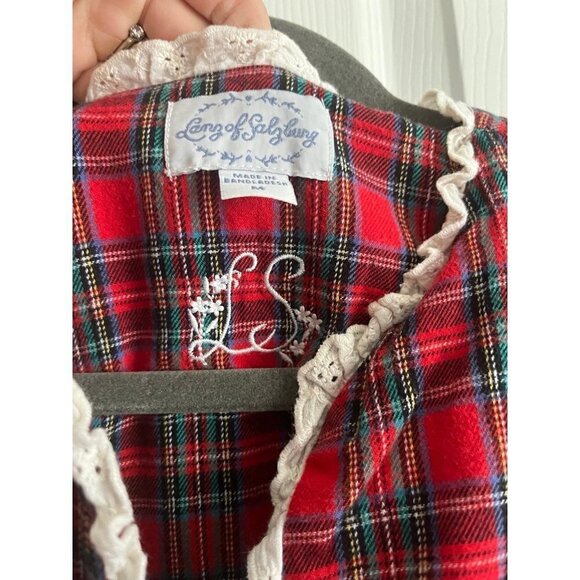 Lanz of Salzburg Plaid Nightgown - Picture 4 of 5